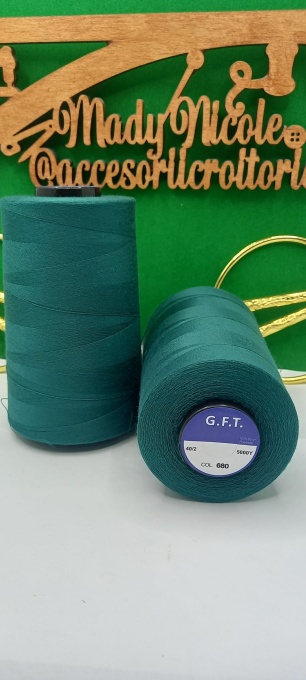 Ata cusut si surfilat Cod 680 Verde