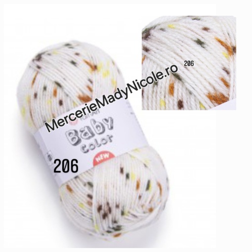 YarnArt Baby Color Cod 206 150m/50gr Pachet 5 bobine