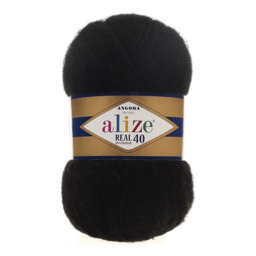 Alize Angora Real 40 Cod 60 Negru