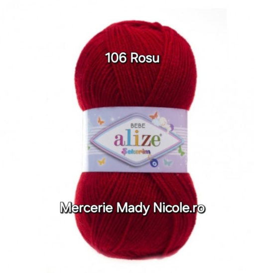 Alize Sekerim Bebe Cod 106 Visiniu Pachet 5 bobine Pret 40 lei