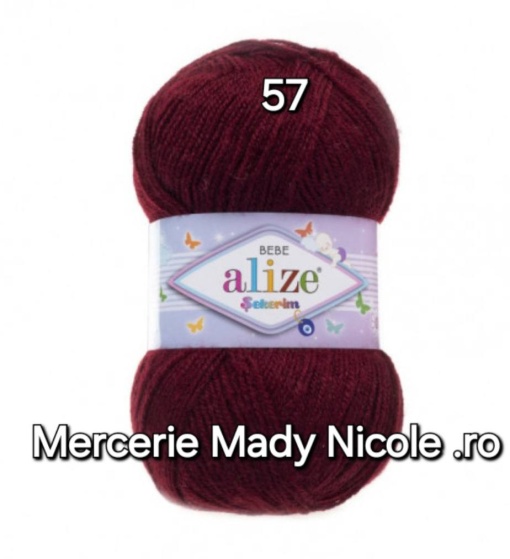Alize Sekerim Bebe Cod 57 Visiniu Pachet 5 bobine Pret 40 lei