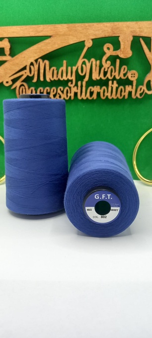 Ata cusut si surfilat Cod 802 Albastru