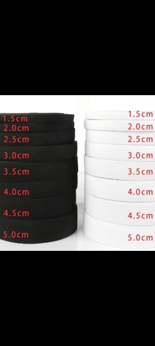 Elastic jartea Alb Lat 3 cm Rola 25 m