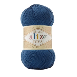 Alize Diva Silky Efect Cod 279 Albastru Inchis - Img 1