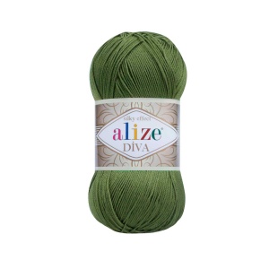 Alize Diva Silky Efect Cod 79 Verde Busuioc - Img 1