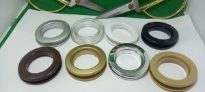 Anouri ,inel tip capsa perdea /draperie Culoare 11 Inox Set 10 bucati - Img 2