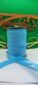 Banda bie bumbac latime 16 mm Bleu Cupon 5 metri