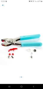 Capsator mixt cpentru capse plastic/metal /ocheti - Img 3