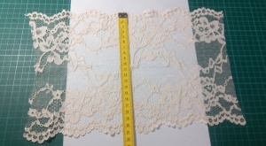 Dantela Elastica Somon Latime 20 cm Mod 35 Cupon 6,2+2,35+4,4+2,6 m=15,5 m - Img 3