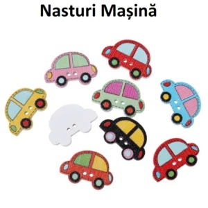 Nasturi Plastic Masinute Colorate Set 5 bucati C20 - Img 2