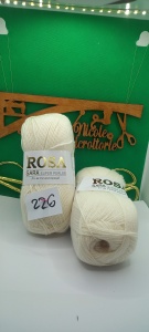 Rosa Sara Super Perle Cod 226 Crem Pachet 5 bobine - Img 2