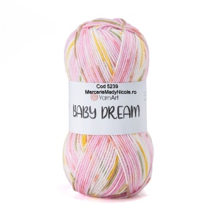 YarnArt Baby Dream Pret 13 lei Bobina ,DOAR la Pachet 5 bobine Cod 5239