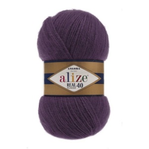Alize Angora Real 40 Cod 111 Mov Pruna - Img 1