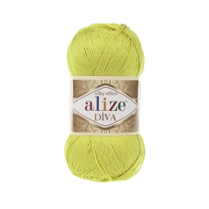 Alize Diva Silky Efect Cod 109 Galben Lamaie - Img 1