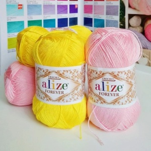 Alize Forever 50 Gr 300 m Cod 110 Galben - Img 3