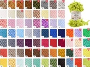 Alize Puffy Pachet 5 bobine Bobina 100gr/9metri Albastru Cod 141 - Img 6