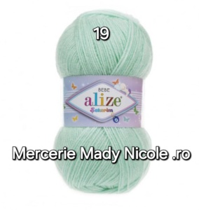 Alize Sekerim Bebe Cod 19 Mint Pachet 5 bobine Pret 40 lei - Img 1