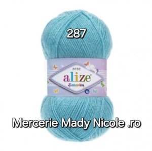 Alize Sekerim Bebe Cod 287 Bleu Pachet 5 bobine Pret 40 lei - Img 1