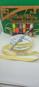 Banda bie bumbac latime 20 mm Cod 31 Cupon 5 metri
