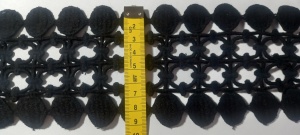 Banda Decorativa Neagra Latime 9 cm Model 27 Rola 8 m