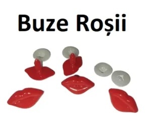 Buze pentru jucarii crosetate Culoare Rosii Set 5 bucati