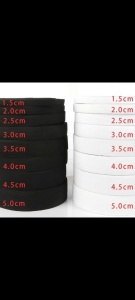 Elastic jartea Negru Lat 3 cm Rola 25 m - Img 1