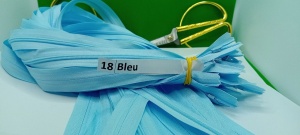 Fermoar ascuns 60 cm 18 Bleu