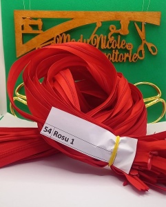 Fermoar ascuns 60 cm 54 Rosu