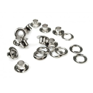 Ocheti metal 5mm Pachet 40 bucati Argintii - Img 4