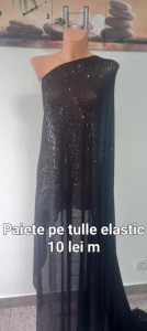 Paiete pe tulle elastic Negre - Img 1