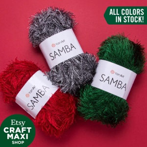 Samba Yarn Art Fir efect tip blanita, Cod 200 Verde - Img 2