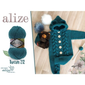 Alize Burcum Klasic Cod 01 Crem Pachet 5 bobine - Img 6