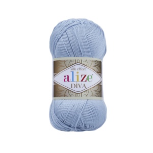 Alize Diva Silky Efect Cod 350 Bleu - Img 1