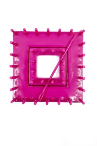 Dispozitiv patrat confectionat Flori 10x10 cm