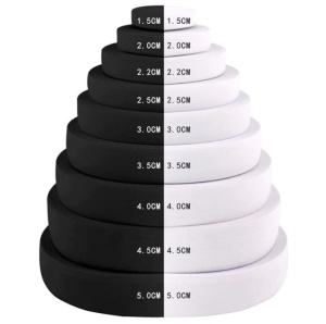 Elastic jartea Negru Lat 3 cm Rola 25 m - Img 2