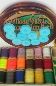 Nasturi Plastic 20 mm Set 10 bucati C17 Bleu 1 - Img 2
