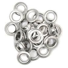 Ocheti metal 8mm Pachet 24 bucati Argintii