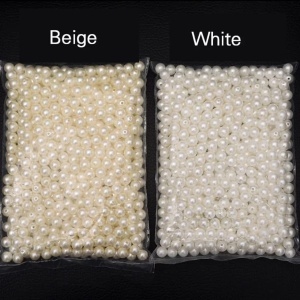 Perle pentru cusut Ivory Dimensiune 8 mm Punga cca 50 gr - Img 5