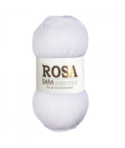 Rosa Sara Super Perle Cod 150 Alb Pachet 5 bobine - Img 2