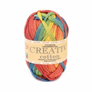Stenli Creative Cotton Degrade panglica 6 mm 100 %bumbac 100gr /90m Cod 179 Multicolor - Img 1