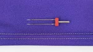 Ac dublu ,butuc pilit ,3 mm masina cusut casnica pentru materiale elastice - Img 2