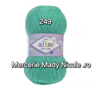 Alize Sekerim Bebe Cod 249 Verde Pachet 5 bobine Pret 40 lei - Img 1