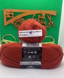 Athena Fir acril Pachet 5 bobine 100gr /300 m Cod 34 Caramiziu