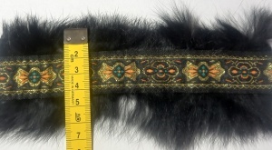 Banda Decorativa Blana Neagra Latime 7 cm Model 26 Rola 10 m