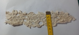Dantela bumbac Crem Latime 5 cm Model 7 Rola 19 m