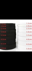 Elastic jartea Negru Lat 3.5 cm Rola 25 m