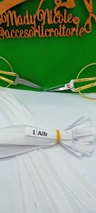 Fermoar ascuns 60 cm Alb