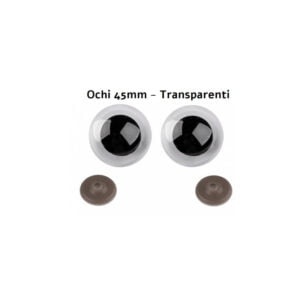 Ochi Negri Amigurumi cu dispozitiv de siguranta 45 mm Set 2 bucati D9 - Img 2