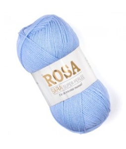 Rosa Sara Super Perle Cod 808 Bleu Crem Pachet 5 bobine - Img 1