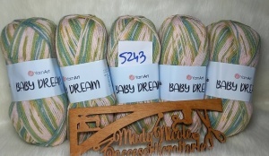 YarnArt Baby Dream Pret 13 lei Bobina ,DOAR la Pachet 5 bobine Cod 5243 - Img 2